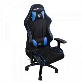 SILLA GAMER GAME FACTOR CGC600 V2 NEGRO/AZUL TELA RECLINABLE