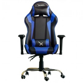 SILLA GAMER XZEAL NEG/AZUL ACERO PVC ALTO DESEMPEÑO (ZXSXZ10A)