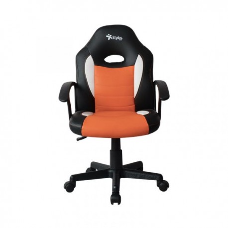 SILLA GAMER STYLOS NARANJA CLASE 2 ERGONOMICA 100KG (STGSGR1O)