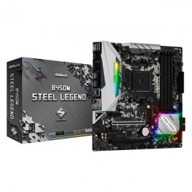 TARJETA MADRE ASROCK B450M STEEL LEGEND AM4 DP HDMI DDR4