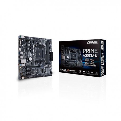 TARJETA MADRE ASUS PRIME A320M-K AMD RYZEN AM4 DDR4 HDM/VGA/DVI M.2 US