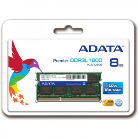 MEMORIA SODIMM DDR3L ADATA 8GB 1600Mhz (ADDS1600W8G11-S)