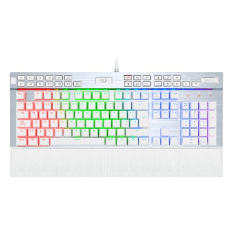 TECLADO GAMER MECANICO REDRAGON K550 YAMA SWITCH PURPLE BLANCO RGB ESP