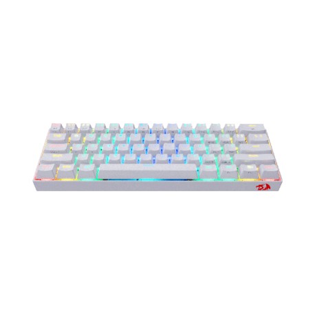 TECLADO GAMER MECANICO REDRAGON K530 DRACONIC BROWN BLANCO RGB INGLES