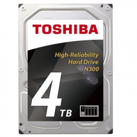 DISCO DURO INTERNO TOSHIBA N300 PARA NAS 4TB 3.5" 7200RPM 128MB CAJA