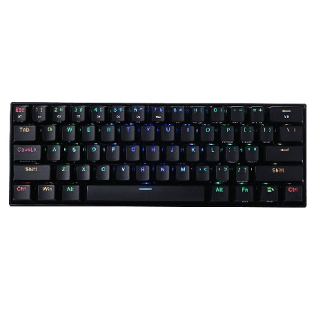 TECLADO GAMER MECANICO REDRAGON K530 DRACONIC BROWN NEGRO RGB INGLES