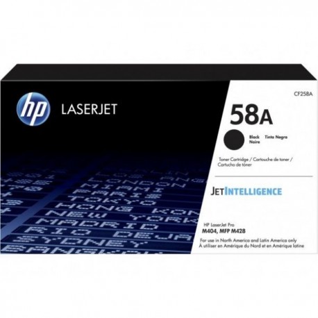 TONER PARA IMPRESORA LASER HP 58A NEGRO 3000 PAG CF258A