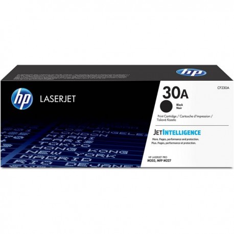 CARTUCHO DE TONER ORIGINAL HP LASERJET 30A NEGRO 1600 PAG CF230A